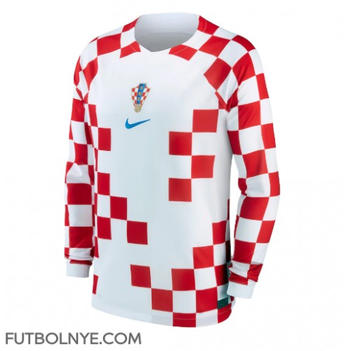 Camiseta Croacia Primera Equipación Mundial 2022 manga larga